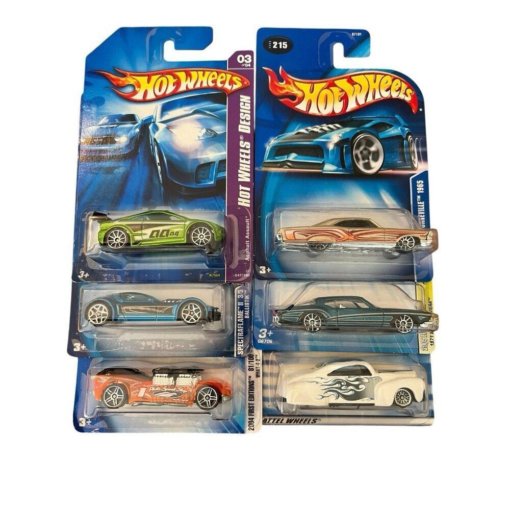 Hot Wheels Lot of 6 FRED MEYER 1971 Riviera 1965 Bonneville Spectraflame New
